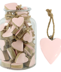 8866 VERRE PENDENTIF COEUR ROSÉ 61P